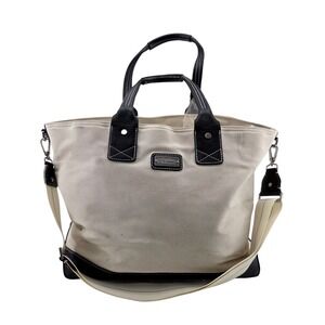 Bigeow Canvas and Leather Tote - Size 20.5x13x6.5